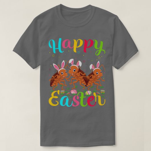 Cockroach Lover Easter Bunny Cockroach Happy E T-shirt (Design voorkant)