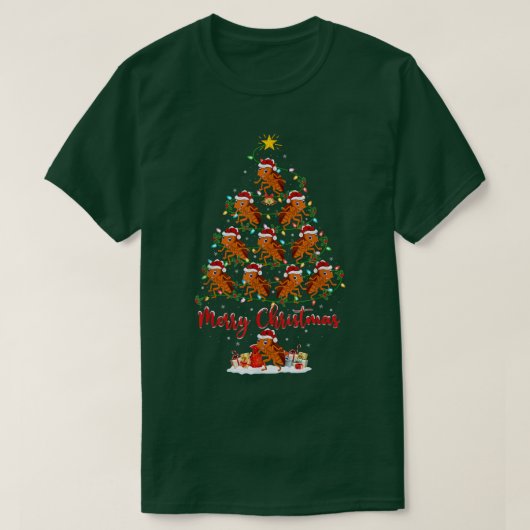 Cockroach Lover Matching Santa Cockroach Kerstmis T-shirt (Design voorkant)