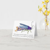 Cockroach Moederdag Kaart (Gele Bloem)