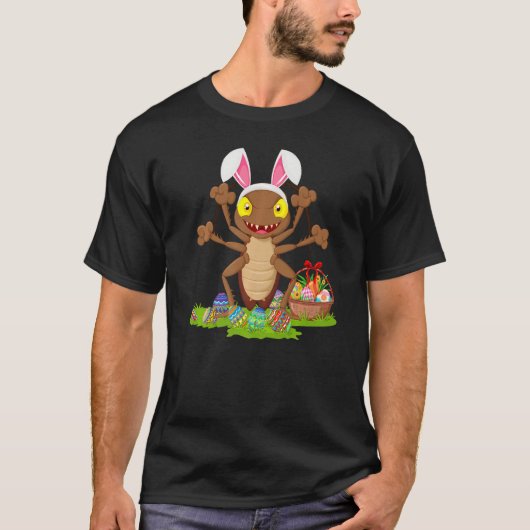 Cockroach Paasjacht Bunny Cockroach Easte T-shirt (Voorkant)