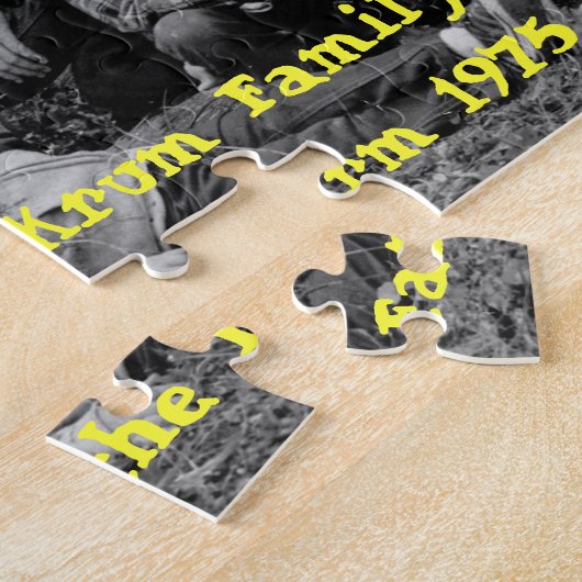 Cockrum Familie op het Boerderij 1975 Legpuzzel (Zijkant)