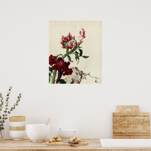 Cock's Comb Flower Fine Art Poster (Keuken)