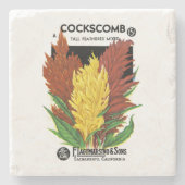 Cockscomb Stenen Onderzetter (Voorkant)