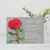 Cockscomb Wedding Invitations Kaart (Staand voorkant)