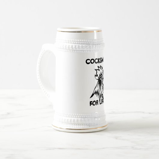 COCKSMAN BEER STEIN BIERPUL (Voorkant links)