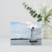 Cockspur Island LIghthouse Briefkaart (Staand voorkant)