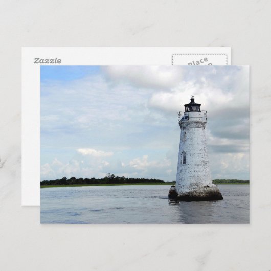 Cockspur Island LIghthouse Briefkaart (Voorkant / Achterkant)