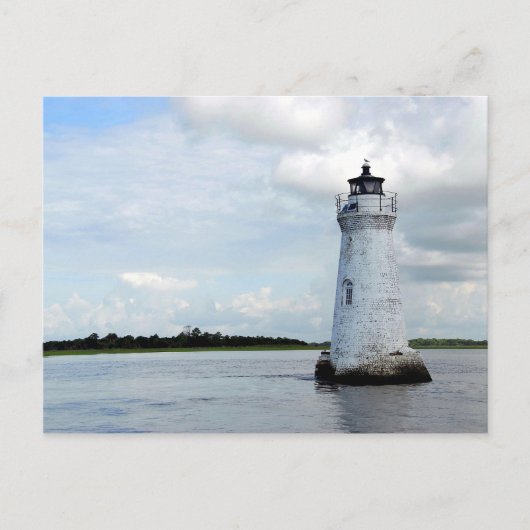 Cockspur Island LIghthouse Briefkaart (Voorkant)
