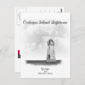 Cockspur Island Lighthouse - Georgia Briefkaart (Voorkant / Achterkant)