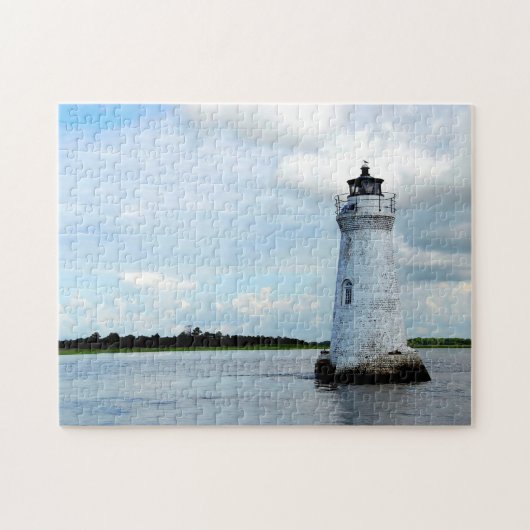 Cockspur Island Lighthouse Tybee Island, Georgia Legpuzzel (Horizontaal)