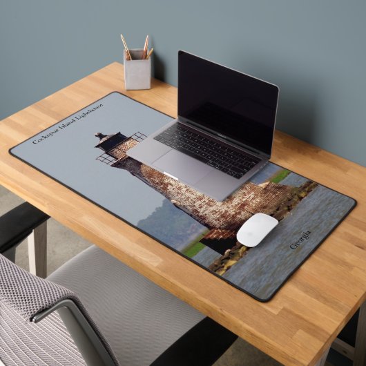 Cockspur Island Vuurtoren deskmat Bureaumat (Kantoor 2)
