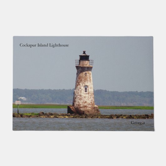 Cockspur Island Vuurtoren deurmat (Voorkant)