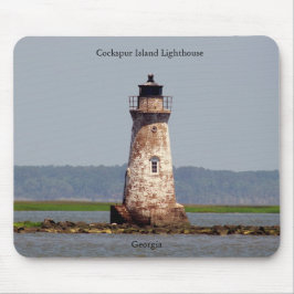 Cockspur Island Vuurtoren mousepad Muismat