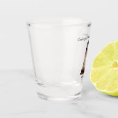 Cockspur Island vuurtoren shot glas (Links)