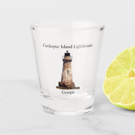 Cockspur Island vuurtoren shot glas