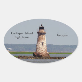 Cockspur Island Vuurtoren sticker