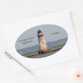 Cockspur Island Vuurtoren sticker (Envelop)