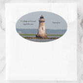 Cockspur Island Vuurtoren sticker (Tas)
