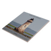 Cockspur Island Vuurtoren tegel Tegeltje (Zijkant)