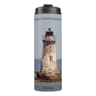 Cockspur Island Vuurtoren thermische tumbler Thermosbeker