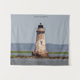 Cockspur Island Vuurtoren wandtapijt Wandkleed