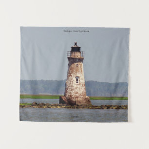 Cockspur Island Vuurtoren wandtapijt Wandkleed