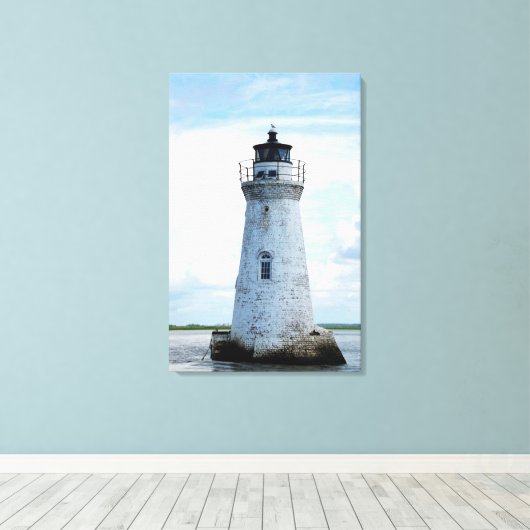 Cockspur Lichte achtergrond Canvas Afdruk (Insitu (Houten vloer))