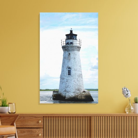 Cockspur Lichte achtergrond Canvas Afdruk (Insitu (Woonkamer))