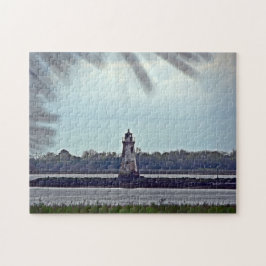 Cockspur Lighthouse Foto gemaakt op een Legpuzzel