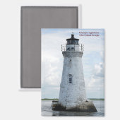 Cockspur Lighthouse Tybee Island, Georgia Magneet (Voorkant / Achterkant)