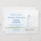 Cockspur Lighthouse Waterverf Weddenschap Kaart (Voorkant)