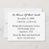 Cocktail 50th Birthday Party Invitations Kaart (Achterkant)