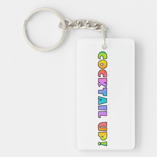 COCKTAIL. ACRYLISCHE SLEUTELHANGER (Voorkant)
