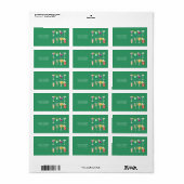 Cocktail Adres Mailing Labels (Full Sheet)