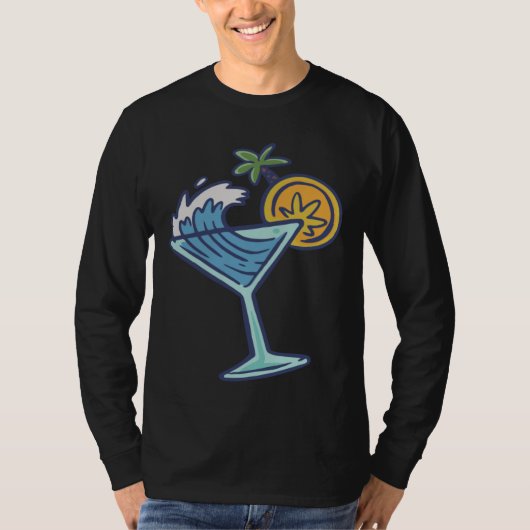 cocktail alcohol drinking party t-shirt (Voorkant)