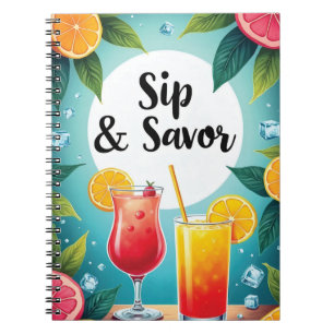 Cocktail and Drink Recipes Notitieboek