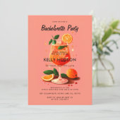 Cocktail Aperol Spritz Bachelorette Party Kaart (Staand voorkant)