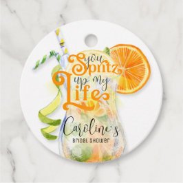 Cocktail Aperol Spritz Italiaans stijl Vrijgezelle Bedankjes Labels