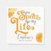 Cocktail Aperol Spritz Italiaans stijl Vrijgezelle Servet (Voorkant)