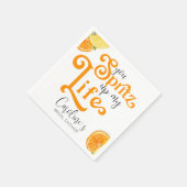 Cocktail Aperol Spritz Italiaans stijl Vrijgezelle Servet (Hoek)