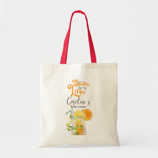 Cocktail Aperol Spritz Italiaanse stijl Bruidsborr Tote Bag (Voorkant)
