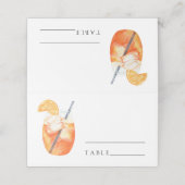 Cocktail Aperol Spritz - Wedding Place Cards Plaatskaartje (Buitenkant ongevouwen)
