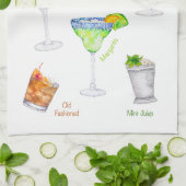 Cocktail Art Bar Handdoek (Gevouwen)