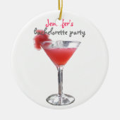 Cocktail Bachelorette Keramisch Ornament (Voorkant)