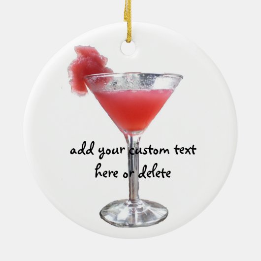 Cocktail Bachelorette Keramisch Ornament (Achterkant)