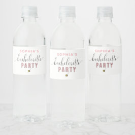  Cocktail Bachelorette Waterflesetiketten Waterfles Etiket