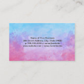 Cocktail Bar Logo | Achtergrond Waterverf Visitekaartje (Achterkant)