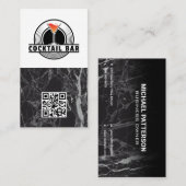 Cocktail Bar Logo Graphic | QR Code Visitekaartje (Voorkant / Achterkant)