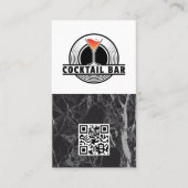 Cocktail Bar Logo Graphic | QR Code Visitekaartje (Voorkant)