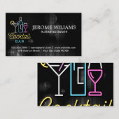 Cocktail Bar Logo | Visitekaartje met mengkoren (Voorkant / Achterkant)